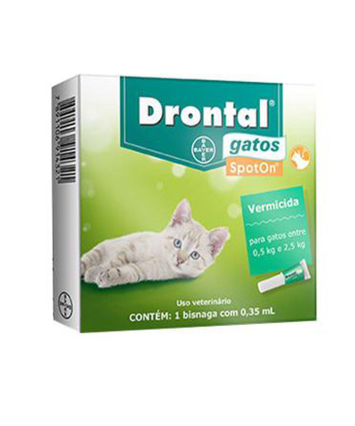 DRONTAL SPOTON GATOS (0,35 ML) 0,5 KG A 2,5 KG