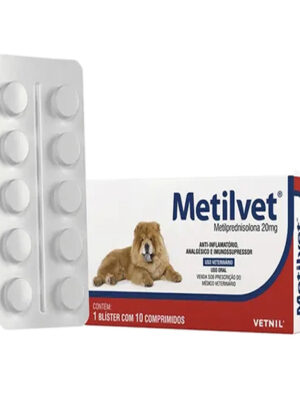 METILVET 20 MG 10 COMPRIMIDOS