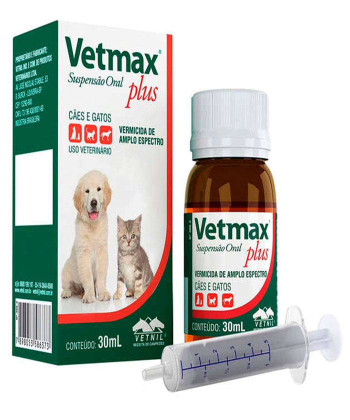 VETMAX PLUS SUSPENSÃO ORAL 30 ML