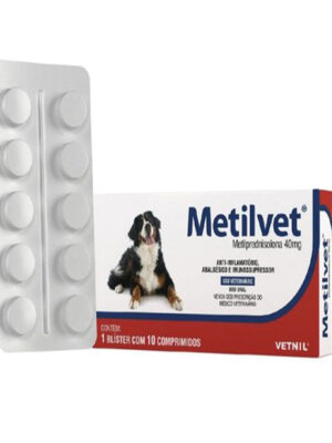METILVET 40 MG 10 COMPRIMIDOS
