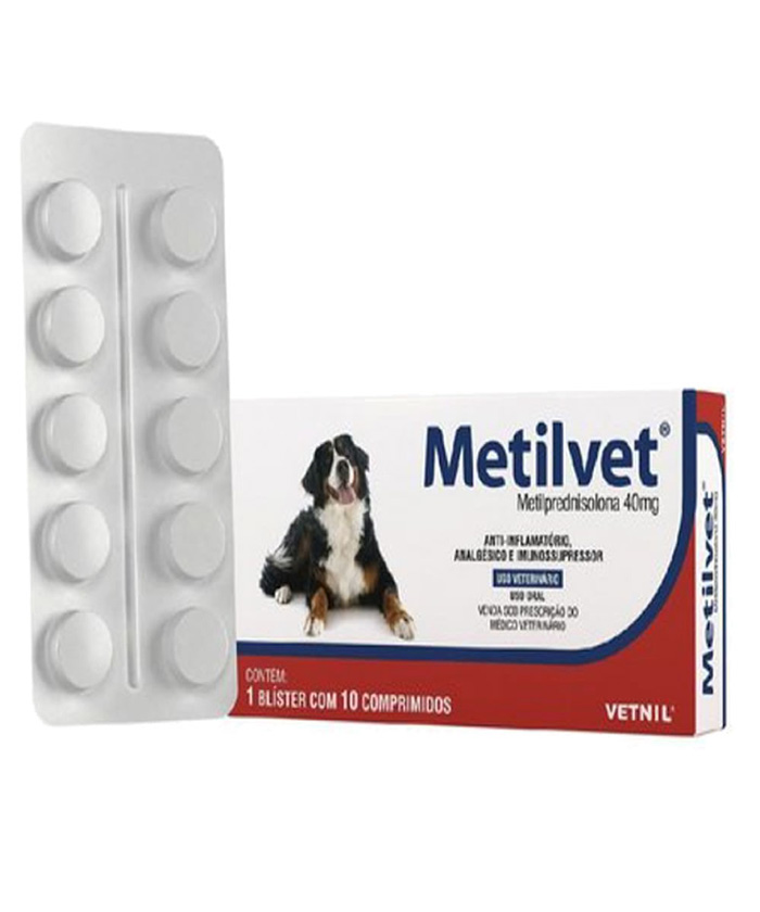 METILVET 40 MG 10 COMPRIMIDOS