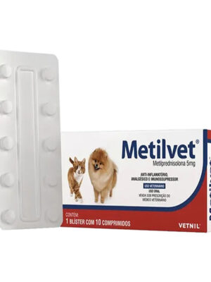 METILVET 5 MG 10 COMPRIMIDOS
