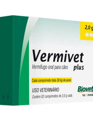 VERMIVET PLUS 30 KG 2 COMPRIMIDOS