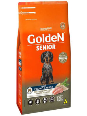GOLDEN FORMULA SENIOR MINI BITS FRANGO E ARROZ 3 KG