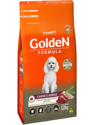 GOLDEN ADULTO MINI BITS CARNE E ARROZ 1 KG