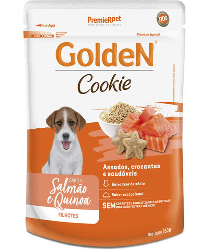 GOLDEN COOKIE FILHOTES SALMAO E QUINOA 350 GR