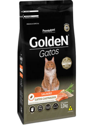 GOLDEN GATOS CASTRADOS SALMÃO 1 KG