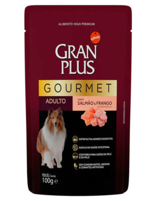 GRAN PLUS SACHE CAO ADULTO SALMAO E FRANGO 100 GR