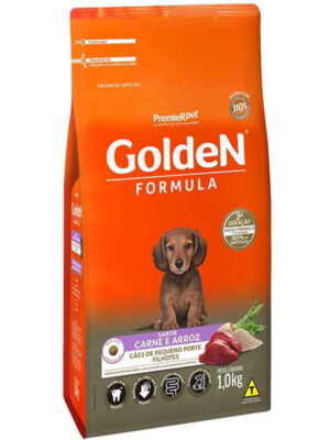 GOLDEN FILHOTE MINI BITS CARNE E ARROZ 1 KG