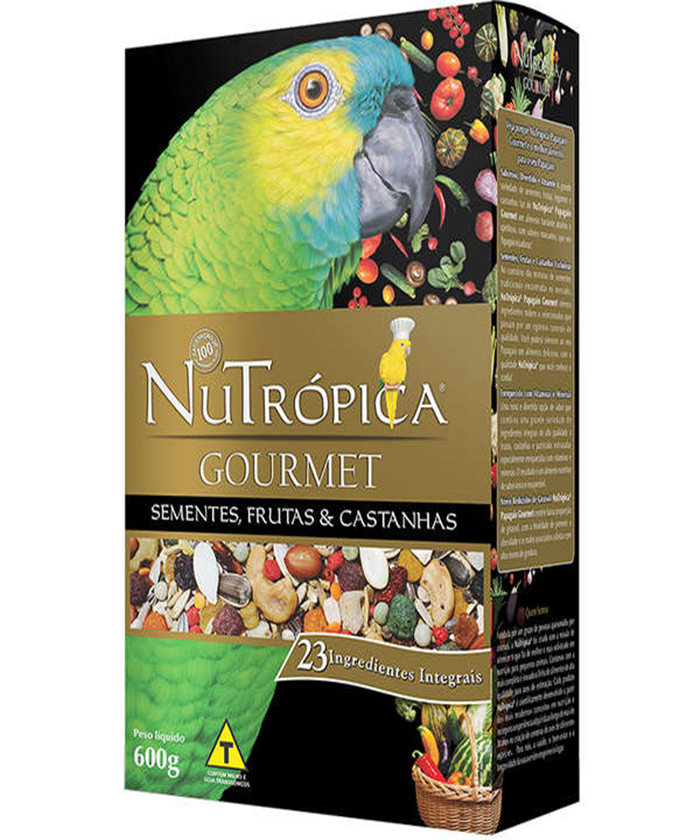 NUTROPICA PAPAGAIO GOURMET 600 GRAMAS