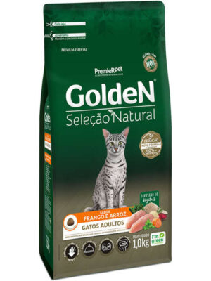 GOLDEN GATOS SELEÇÃO NATURAL ADULTO 1 KG