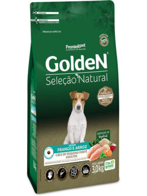 GOLDEN SELEÇÃO NATURAL CÃES ADULTOS MINI BITS 1 KG