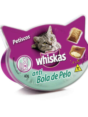 WHISKAS PETISCOS ANTI BOLA DE PELO 40 GR