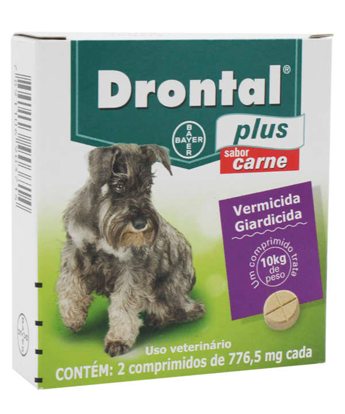 DRONTAL PLUS 10 KG 2 COMPRIMIDOS CARNE