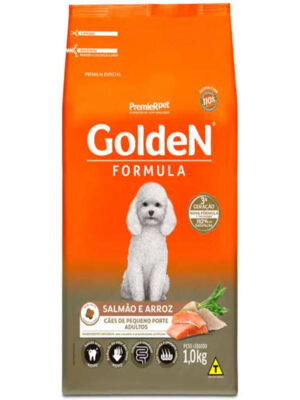 GOLDEN ADULTO MINI BITS SALMÃO E ARROZ 1 KG