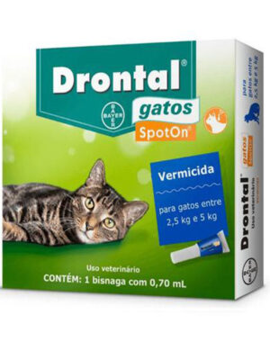 DRONTAL SPOTON GATOS (0,70 ML) 2,5KG A 5 KG