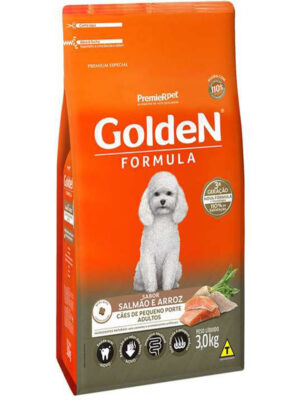 GOLDEN ADULTO MINI BITS SALMAO E ARROZ 3 KG
