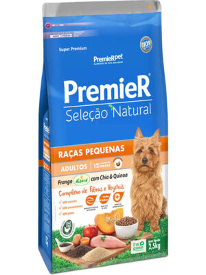 PREMIER SELEÇAO NATURAL RAÇAS PEQUENAS CHIA & QUINOA 2,5 KG