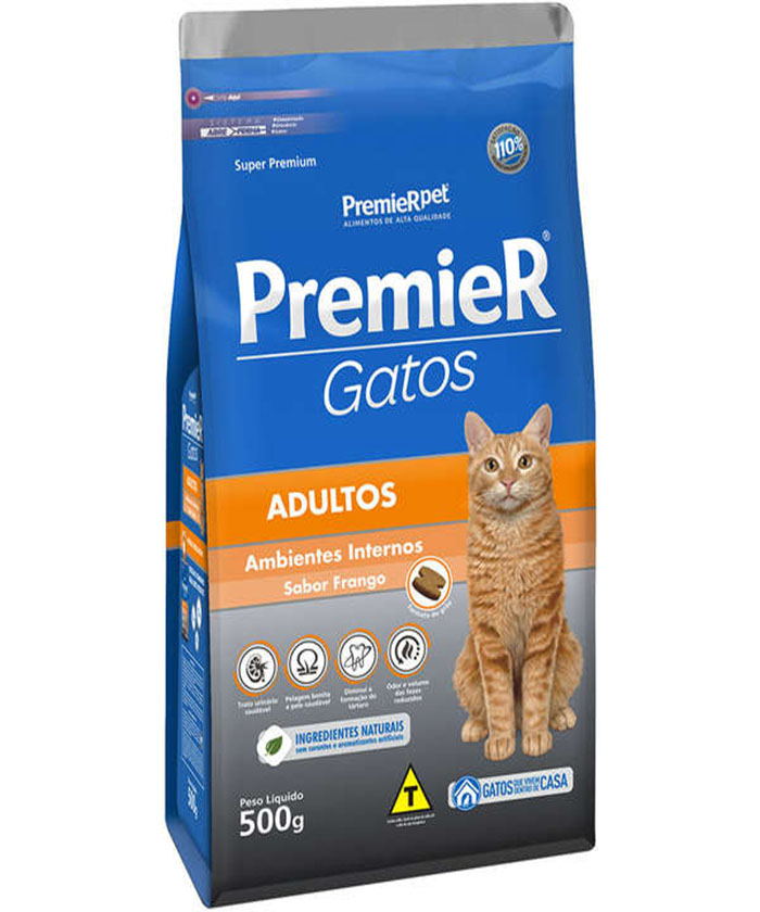 PREMIER GATOS ADULTOS FRANGO 500 GR