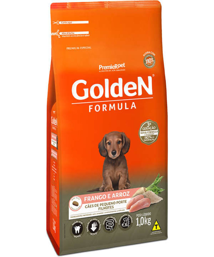 GOLDEN FILHOTE MINI BITS FRANGO E ARROZ 1 KG