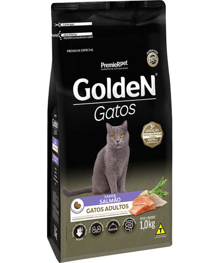 GOLDEN GATOS SALMÃO 1 KG