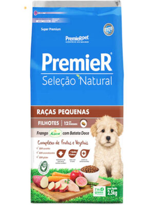 PREMIER SELEÇAO NATURAL FILHOTE FRANGO COM BATATA DOCE 2,5KG
