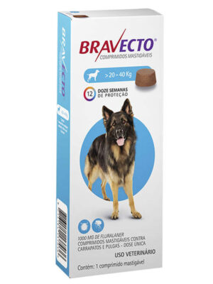 BRAVECTO CAES 20-40KG - 1000 MG