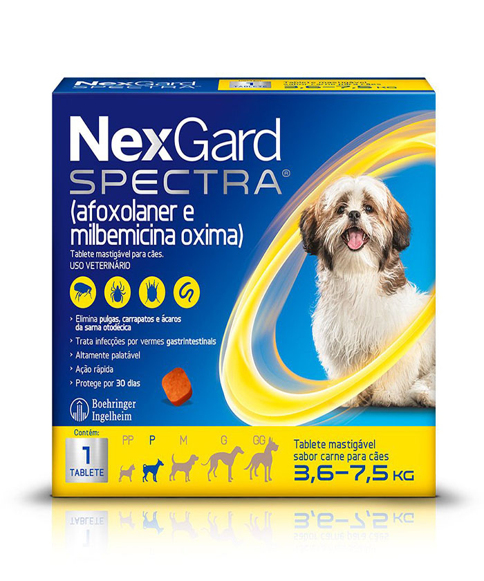 NEXGARD SPECTRA 1,0 MG (3,6-7,5 KG)