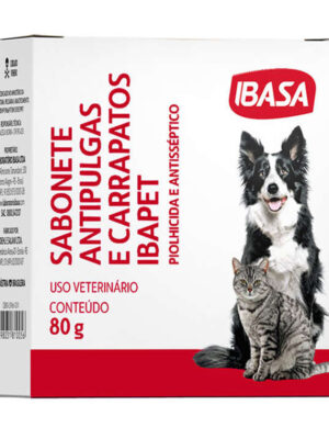 SABONETE ANTIPULGAS E CARRAPATOS IBAPET 80G