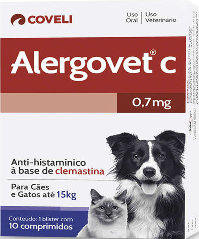 ALERGOVET C 0,7 MG 10 COMP.